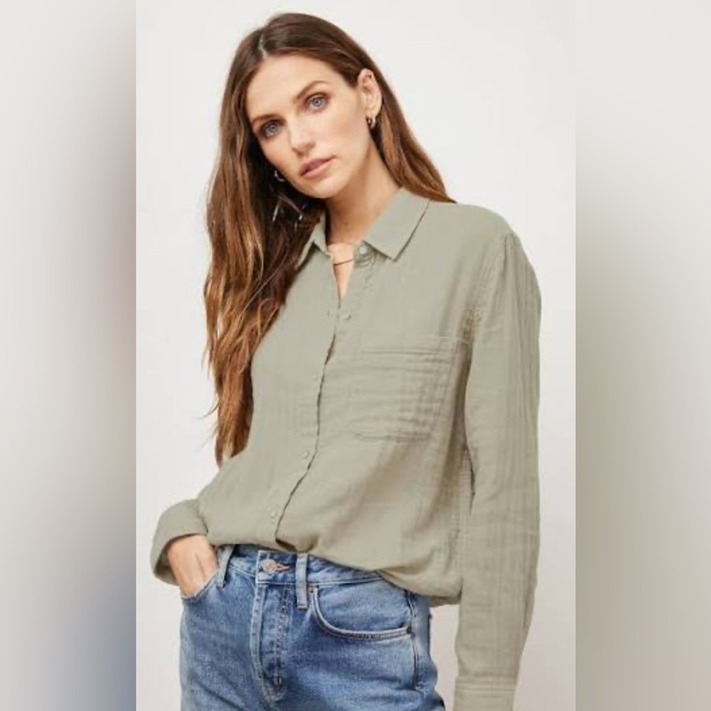 Rails Cotton Gauze Shirt
